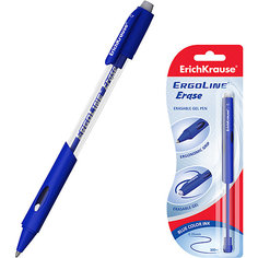 Гелевая ручка сo стираемыми чернилами ErichKrause "ErgoLine Erase", синяя