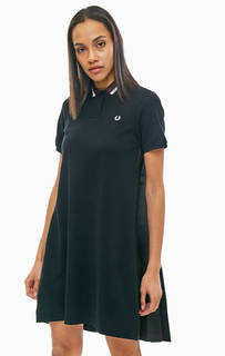 Короткое платье с плиссированной спинкой Fred Perry
