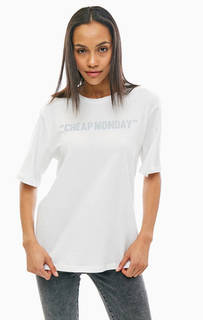 Футболка свободного кроя с логотипом бренда Cheap Monday