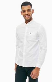 Белая хлопковая рубашка с карманом Fred Perry