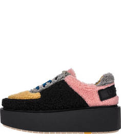 Разноцветные кеды на платформе Diesel