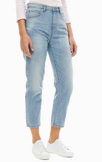 Укороченные синие джинсы зауженного кроя United Colors of Benetton