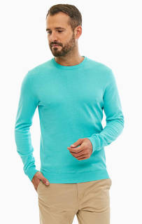 Хлопковый джемпер мятного цвета United Colors of Benetton