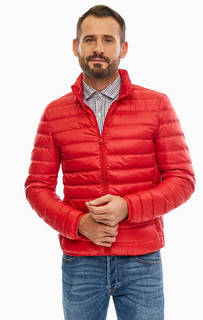 Легкий пуховик на молнии со скрытым капюшоном United Colors of Benetton