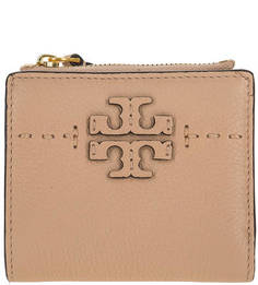 Кошелек из натуральной кожи на кнопке Tory Burch