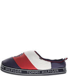 Домашние текстильные тапочки с вышивкой Tommy Hilfiger