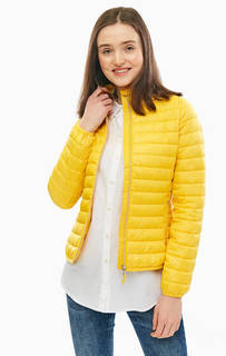 Желтая куртка с высоким воротом Tom Tailor