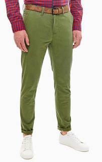 Брюки чиносы цвета хаки на ремне Tom Tailor Denim