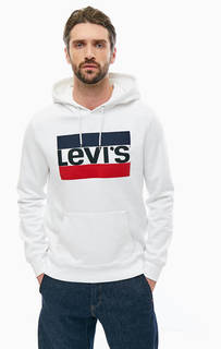 Белая толстовка с логотипом бренда Levis®