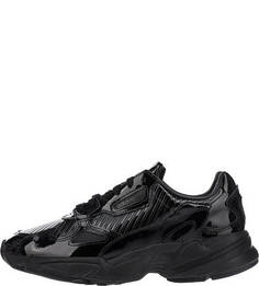 Лаковые черные кроссовки Falcon W Adidas Originals