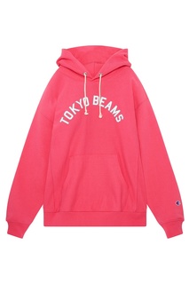 Розовое худи Champion x Beams