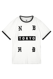 Белая с черным футболка adidas x Neighborhood