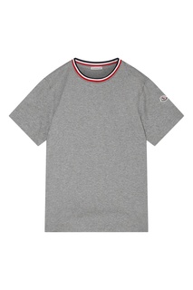 Серая футболка Maglia Moncler