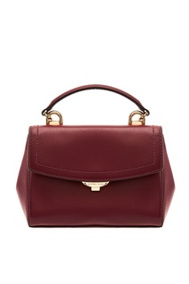 Бордовая кожаная сумка Crossbodies Michael Michael Kors