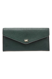 Зеленый кошелек Money Pieces с цепочкой Michael Michael Kors