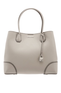 Серая кожаная сумка Mercer Gallery Michael Michael Kors