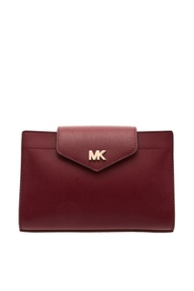 Бордовая сумка Crossbodies с логотипом Michael Michael Kors