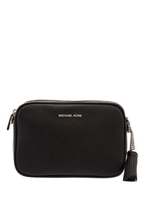 Черная кожаная сумка Crossbodies Michael Michael Kors