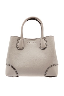 Серая кожаная сумка Mercer Gallery Michael Michael Kors