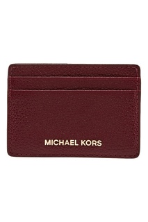 Бордовая визитница Money Pieces Michael Michael Kors
