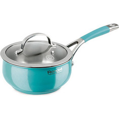 Ковш 1.5 л с крышкой 16 см Rondell Turquoise (RDS-716)