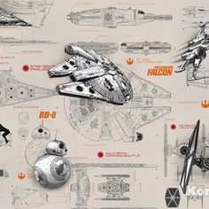 Фотообои Star Wars STAR WARS Blueprints (3,68х2,54 м)