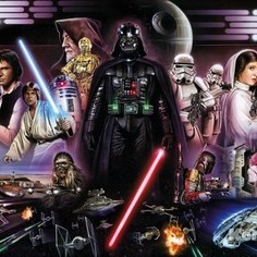 Фотообои Star Wars STAR WARS Darth Vader Collage (3,68х2,54 м)