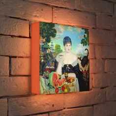 FotonioBox Лайтбокс Кустодиев Купчиха за чаем 25x25-127