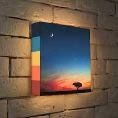 FotonioBox Лайтбокс Сказочный закат 25x25-102