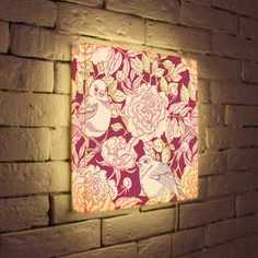 FotonioBox Лайтбокс Птицы и цветы 35x35-002