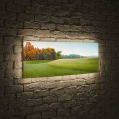 FotonioBox Лайтбокс панорамный Осенняя опушка 45x135-p024
