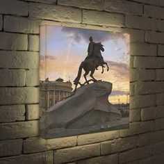 FotonioBox Лайтбокс Медный всадник 2 45x45-064