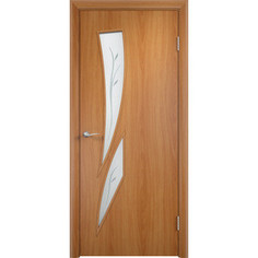 Дверь VERDA Тип С-2(Ф) остекленная 2000х600 МДФ финиш-пленка Миланский орех