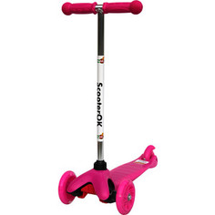 Самокат 3-х колесный BabyHit ScooterOK розовый