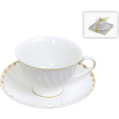 Чайная пара Best Home Porcelain Золотая волна (1210101)