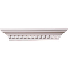 Полка Decomaster DECOMASTER-2 цвет белый 135х700х95 мм (91363)