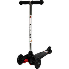 Самокат 3-х колесный BabyHit ScooterOK черный