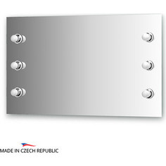 Зеркало Ellux Rondo 100х60 см, с 6-ю светильниками 240 W (RON-A6 9002)