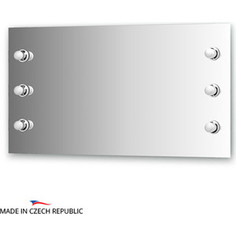 Зеркало Ellux Rondo 110х60 см, с 6-ю светильниками 240 W (RON-A6 9003)