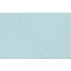 Простыня Ecotex на резинке трикотажная 180х200х20 голубая (ПРТ18голубой)