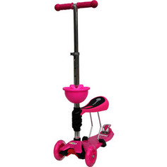 Самокат 3-х колесный BabyHit ScooterOK Tolocar розовый