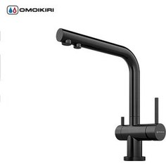Смеситель для кухни Omoikiri Nagano-PVD-GM (4994179) вороненая сталь