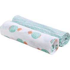 Муслиновые пеленки Bebe Au Lait 2 шт. Oahu/Zig-Zag