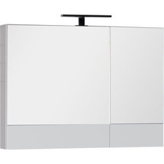 Зеркальный шкаф Aquanet Нота 90 бел (камерино) (165371)