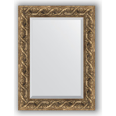Зеркало с фацетом в багетной раме поворотное Evoform Exclusive 56x76 см, фреска 84 мм (BY 1229)