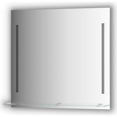 Зеркало с полочкой Evoform Ledline-S с 2-мя светильниками 11 W 80x75 см (BY 2164)