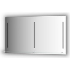 Зеркало с полочкой Evoform Ledline-S с 3-мя светильниками 16,5 W 130x75 см (BY 2169)