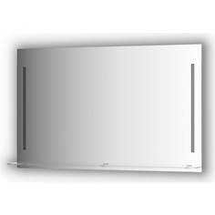 Зеркало с полочкой Evoform Ledline-S с 2-мя светильниками 11 W 120x75 см (BY 2167)