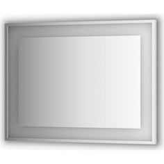 Зеркало в багетной раме поворотное Evoform Ledside со светильником 25,5 W 100x75 см (BY 2205)