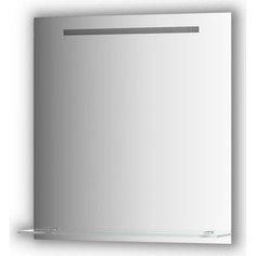 Зеркало с полочкой Evoform Ledline-S со светильником 5 W 70x75 см (BY 2155)